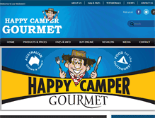 Tablet Screenshot of happycampergourmet.com.au